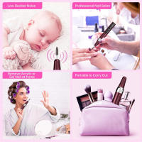Nueva Máquina De Uñas Eléctrica Recargable 35000RPM Profesional Para Manicura Y Gel Polishing Con Corte De Molienda Accesorios Incluidos - details 5