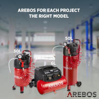 Arebos Compresor de Aire Comprimido Portátil - 30L - 1500W - Sin Aceite - details 21