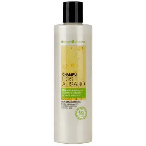 Thader Th Pharma Champú sin sulfatos Post Alisado del cabello con Queratina vegetal y Ácido Hialurónico, 300 ml - 1