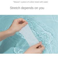 200pcs/pack Algodón De Maquillaje Ahorro De Agua Hidratante Y Transpirable Algodón Elástico Para Aplicación Húmeda Paños De Rostro Suaves Y Absorbentes Para El Cuidado De La Piel - details 2