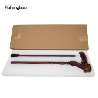 Bastón De Madera Marrón Eagle Para Moda Y Fiesta De Disfraz De Vampiro 93cm Tapa De Goma Mango De Cerda De Mano Para Caminar Y Halloween - details 12