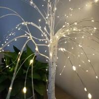 Lámpara De Ramas De Sauce 192LED Con Batería Y USB Dual Uso 8 Modos Luz De Árbol DIY Para Decoración De Hogar Navidad Cumpleaños Bodas Fiesta - details 0
