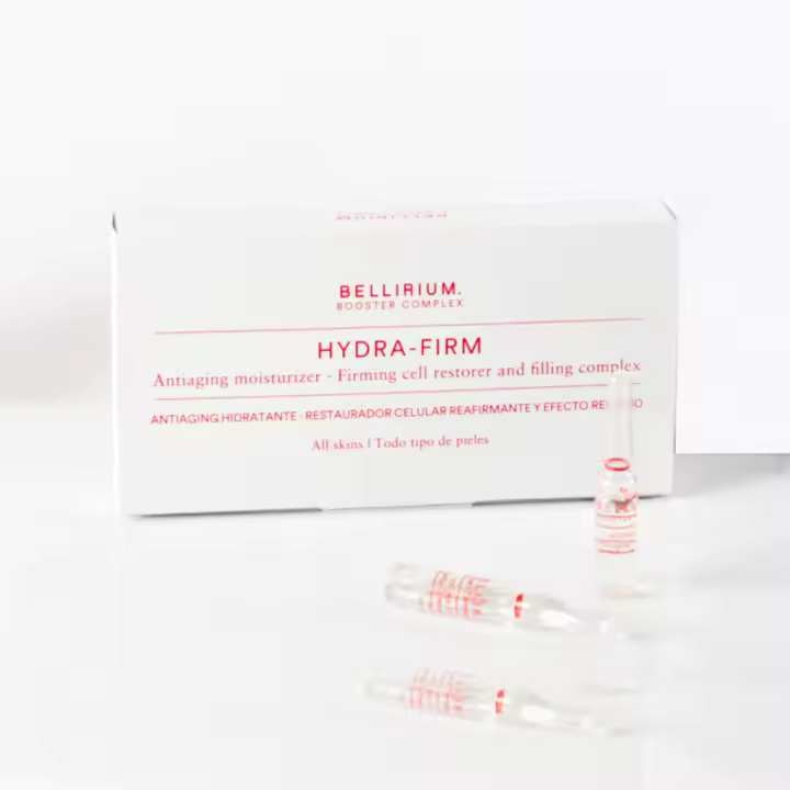 BELLIRIUM Hydra-firm Booster Complex - Ampollas Reafirmantes con Colágeno, Elastina y ácido Hialurónico. Ideal con máscara Led - 1
