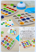 Juego De Rompecabezas Geométrico Educativo Para Niños Tablero De Colores Y Formas Juguete Montessori Para El Desarrollo Cerebral - details 5