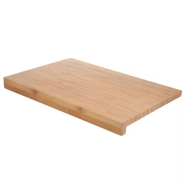 Tabla cortar cocina fabricada en madera de bambu 100% con borde 46x30,5 cm.tabla cortar,carne pescado,verduras,frutas,alimentos - 1