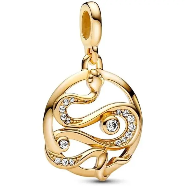 PANDORA ME Colección de dijes chapados en oro de 14 quilates，Incluye Caja Original - 1
