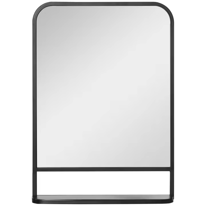 HOMCOM Espejo de Cuerpo Entero Moderno 163x53,5 cm Espejo de Pared Grande de Madera Colgar Vertical u Horizontal Decorativo para Salón Dormitorio Cocina Natural - 1
