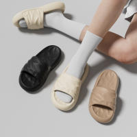Zapatillas Geométricas de Suela Gruesa para hombre para usar al aire libre en verano, antideslizantes y silenciosas para bañarse en el baño, USO doméstico en interiores. - details 4