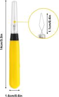 Enhebradores de aguja LED, enhebradores de aguja de bucle de alambre de plástico iluminado, herramienta de costura de Máquina manual portátil de bricolaje (2 paquetes) - details 0