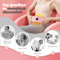 Cinturón Calentador De Uterus Multifuncional Relajación Y Masaje De Cintura Con Vibration Calor Comprimido Para Abdomen - details 2