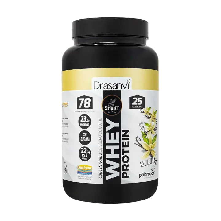 Drasanvi Whey Protein Concentrada Vainilla de 750 g Sport Live - 1