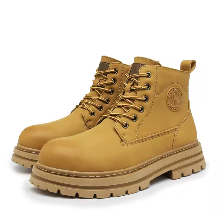 Botas De Moto Para Hombre Alta Corte Invierno Con Cierre De Cremallera Lateral Botas De Lluvia Calientes De Exterior Talla 46 - 1