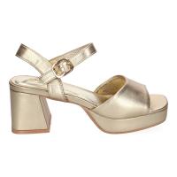 PuntoSalao Sandalias doradas para vestir tacón medio cómodo mujer A-3434 - details 1