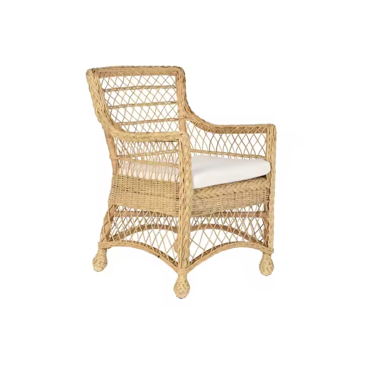Sillón DKD Home Decor Blanco Natural 56 x 63 x 86 cm - 1