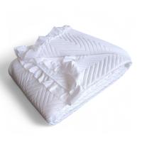 Colcha Bouti Blanca Lavada Lisa | Estilo Minimalista y Acolchado Elegante | Microfibra Ligera | Para Hogares y Hoteles - details 1