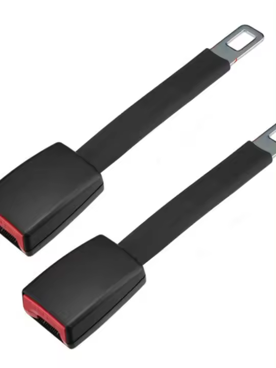2PCS Extensor De Cinturón De Seguridad Para Coche Clip De Extensión Universal Adaptador De Fijación Automática Accesorios De Automóvil - 1