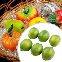 6pcs Limones Artificiales Amarillos/Morados Para Fotografía Y Decoración De Cocina Tamaño Real Frutas Falsas Para El Hogar - details 7