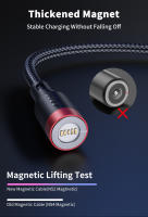 Cable Magnético USLION 360 Grados 3A Carga Rápida Micro USB Tipo C Para iPhone Xiaomi Samsung Cable De Datos Con Imán Para Teléfono - details 1