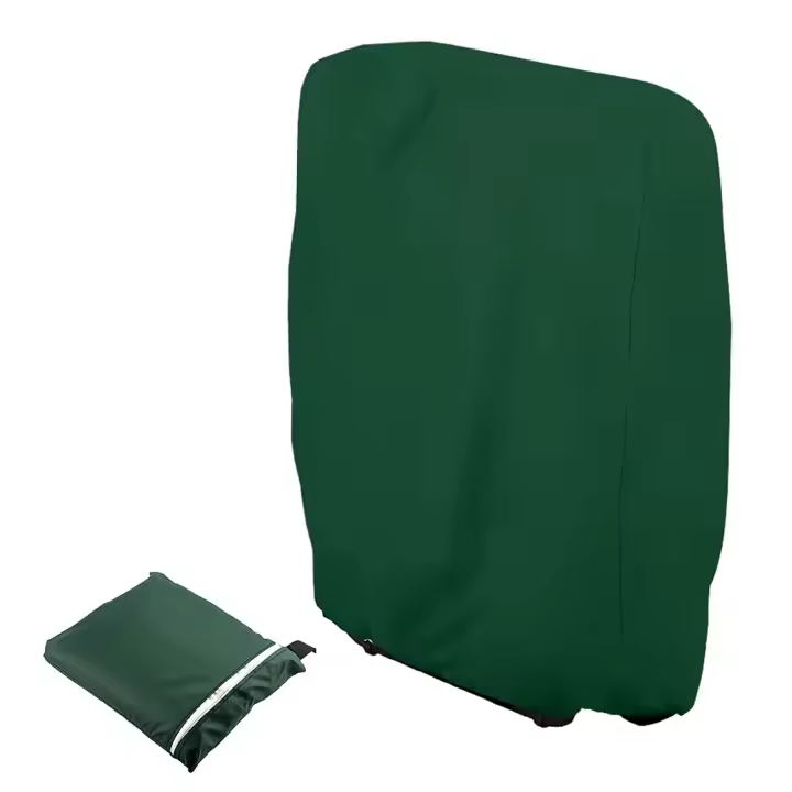 Funda para sillón reclinable plegable, Funda para sillón reclinable de jardín a prueba de polvo, impermeable, resistente a los rayos UV, tumbona Oxford 210D, 71 × 110 cm de ancho (verde) - 1