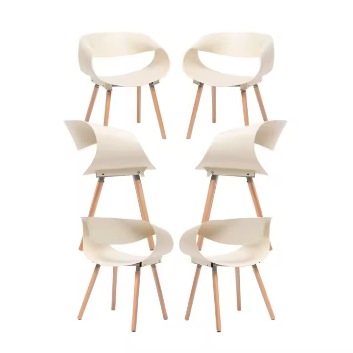 Pack 6 Sillas Cappio - Beige - 1