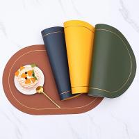 Juego De Tapetes Para Mesa De Cuero Lavables Y Resistente Al Calor Antideslizante Impermeable Para Comedor Tamaños 45x30CM Colores Variados - details 18
