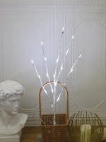 Rama De Birch Blanca Con Luces LED Artificial Decorativo Para Fiesta De Cumpleaños Boda Decoración De Hogar Piloto Incluido Fuente De Alimentación Batería - details 8