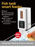 Alimentador De Acuario Automático 400ml Capacidad Grande Para Peces Y Tortugas Con Programación Inteligente Material Plástico - details 0