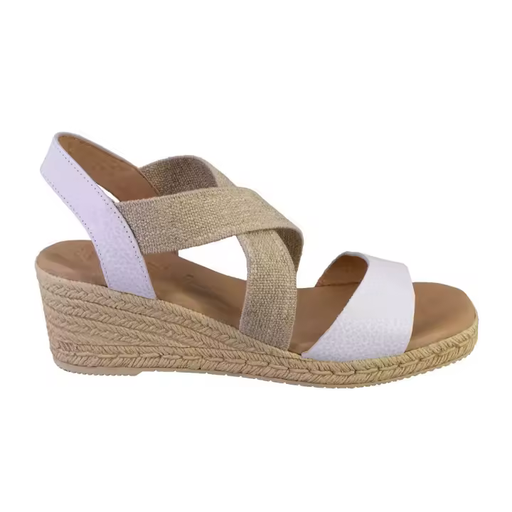 KAOLA 1110 Sandalias de mujer blanco PIEL 524 - 1