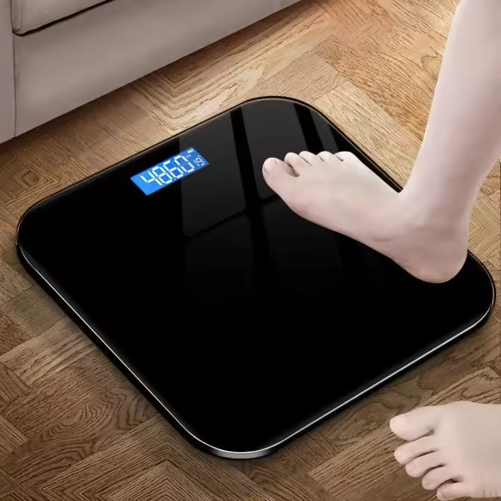 Báscula De Peso Corporal Electrónica USB Recargable Inteligente Para El Hogar Medidor De Peso Humano Con Unidad De Medición En Kilogramos - 1