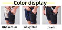 Shorts Deportivos Para Hombre Entrenamiento Correr Doble Capa Antiglareante Secado Rápido Fitness Shorts - details 1