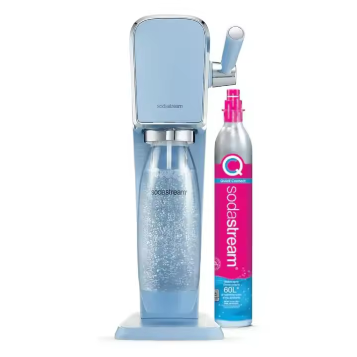 Sodasstream Art Misty Blue Gasator con botella y SodaStream recarga - 1