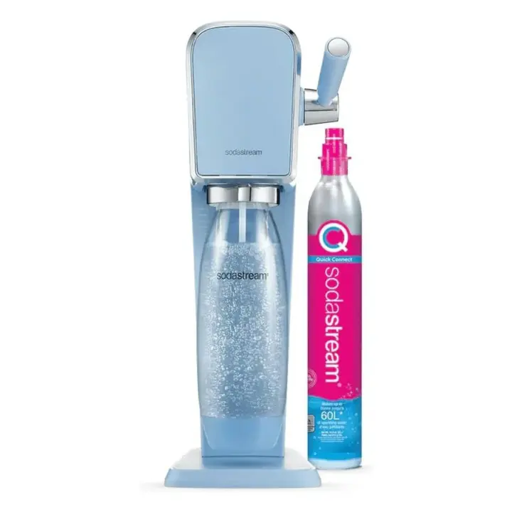 Sodasstream Art Misty Blue Gasator con botella y SodaStream recarga - 1