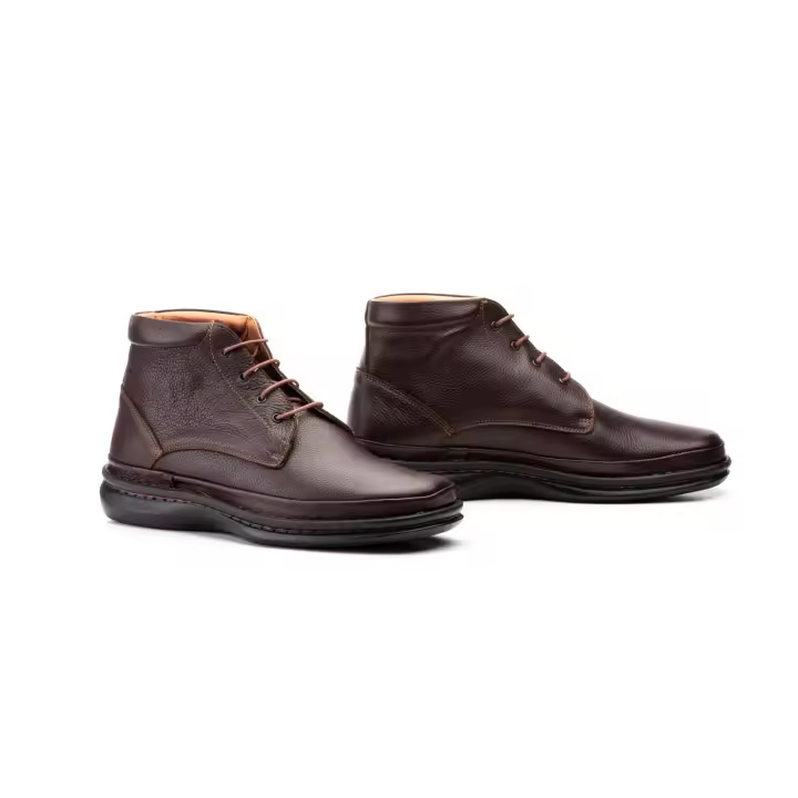 MºCT-4008 MARRON Hecho en España Botín Hombre Piel Cordones Numeración: 39-45 Marca: Cactus Color: MARRON BOTIN EN PIEL CON CIERRE DE CORDONES MUY SUAVE Y MAXIMO CONFORT Y CALIDAD CON SUELA MUY LIGERA Y TODO COSIDO - 1