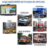 Navegación GPS para coche, mapa 2022, pantalla táctil de 7 pulgadas, GPS de coche de 256 a 8 GB, guía de dirección de giro de voz, velocidad de soporte y advertencia de luz roja, mapa preinstalado de toda la vida de América del Norte, actualización gratui - details 14