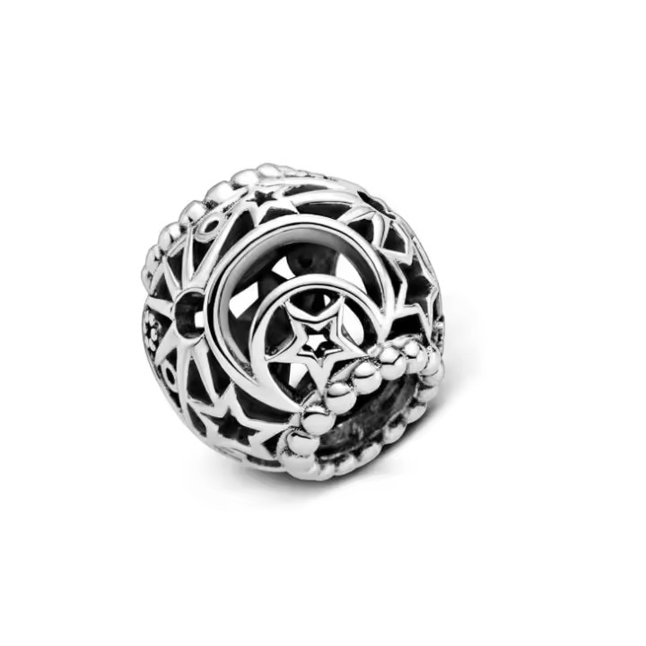 PANDORA Passions Dijes con diseño de Lunas y estrellas-Encanto, Comes con embalaje de Caja de Joint original - 1