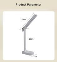 Lámpara De Escritorio LED Recargable Por USB Con 3 Niveles De Iluminación Toque Plegable Protección Ocular Para Dormitorio Luz De Escritorio - details 11