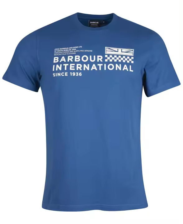 Barbour International Level T-Shirt Insignia Blue - 1