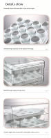 Caja De Almacenamiento Para Huevos De Gran Capacidad Con Dos Capas Caja Retráctil De Gran Capacidad Con 32 Compartimentos Estilo Japonés Para Nevera - details 12