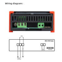 Controlador De Temperatura Digital LED 12V 24V 220VAC Para Incubador Thermostat Con Sensor NTC ECS-961NEO Calentamiento Enfriamiento - details 6