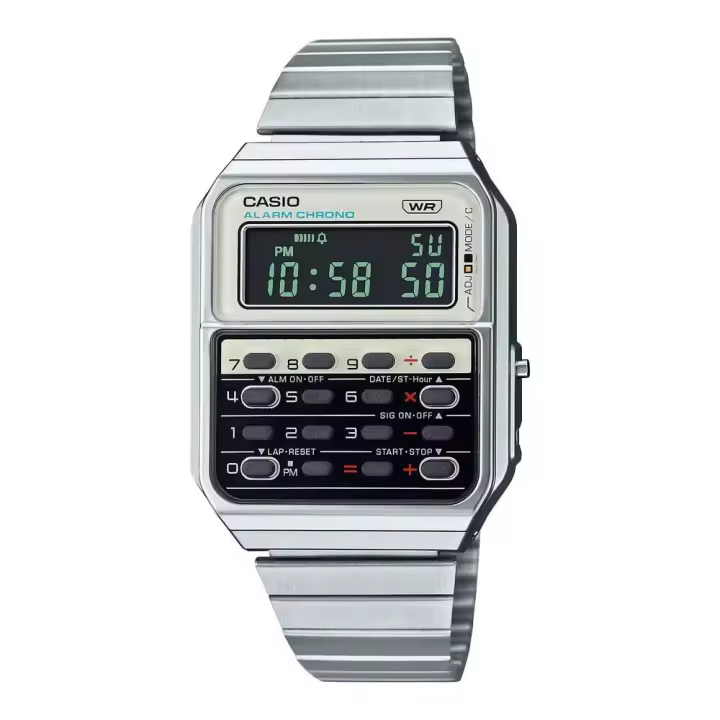Casio Reloj Ca-500we-7bef Plateado Unisex - 1