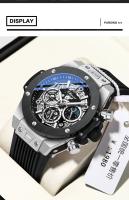Reloj De Pulsera Deportivo CHENXI Para Hombre Con Cronógrafo Multifuncional Y Fase Lunar Luminoso Resistente Al Agua Y Shock - details 13