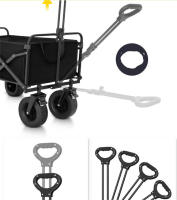 Carro de Mano Plegable, carro de camping, Carrito de Playa y Transporte para Jardín Casa Almacén 4 Ruedas, todoterreno - details 4
