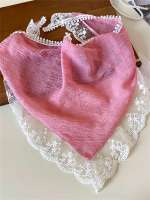 Diadema De Encaje Vintage Para Mujeres Hecha a Mano Con Pequeñas Margaritas Y Fresa En Rojo Estilo Dulce Y Casual - details 0