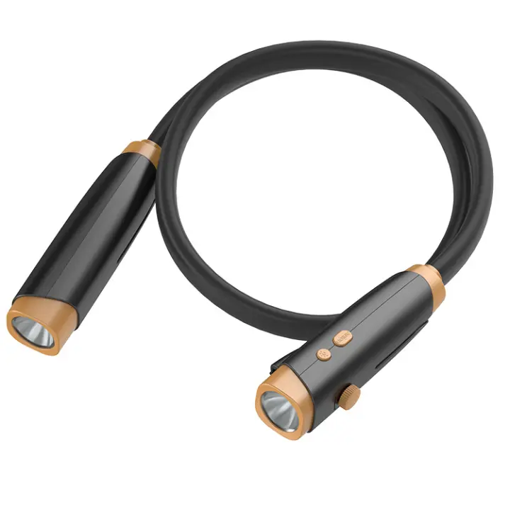 Lámpara de lectura colgante de cuello de iones negativos nueva 2025, tres tipos de luz, ajuste de brillo infinito, lámpara para caminar y correr para perros - 1