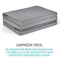 Ms BabyWorld Colchón para Cuna 120x60x6 cm | Acolchado, Transpirable, Antialérgico y Ergonómico | Color Gris | Ideal para Bebés y Recién Nacidos - details 1