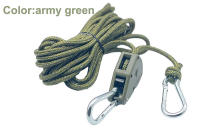 6pcs Amarras Reflectantes Para Tienda De Campaña Cierre Rápido Fijador Pulley Tensión Ratchet Gancho Awning Cordón De Viento Exterior - details 11