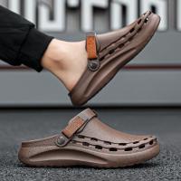 Sandalias Masculinas De Color Sólido EVA Para La Playa Y Viajes Ligeros Y De Secado Rápido Zapatos Casuales Para Hombres - details 5