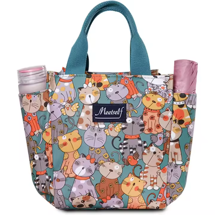 Bolsas Cary Alimentos Bolsa de AlMuerzo Lunch Box Bolso Nevera Portatil Mochilas de picnics para exterior y picnic Hombres Mujeres Camping Barbacoa Oficina Escuela Viaje - 1