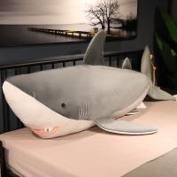 Juguete De Peluche Tiburón Gigante 60-130cm Almohada De Animal De Mar Regalo De Cumpleaños Para Niños Y Bebés Material Coton PP - details 2