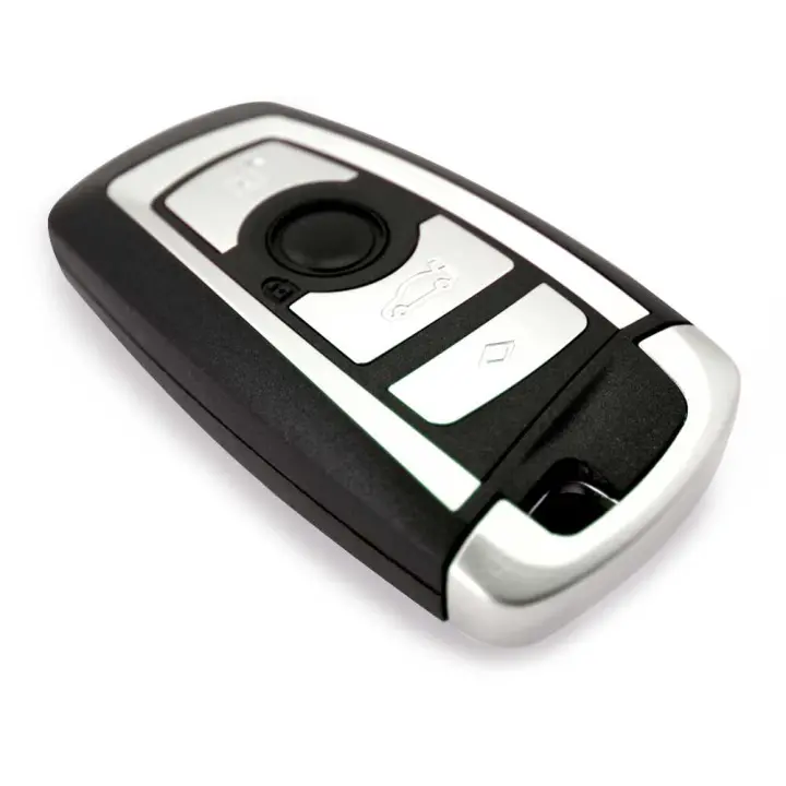 Ociodual Carcasa Llave de Mando 4 Botones Compatible con BMW CAS4 F 3 5 7 Series E90 E92 E93 X5 F10 F20 F30 F40, Funda Rígida Shell Case Cover - 1